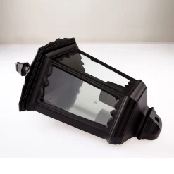 Lindby utendørs vegglampe Lieva, høyde 44 cm, svart, glass Hot