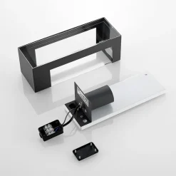 Lindby utendørs vegglampe Tilian, høyde 25 cm, antrasitt, stål Discount