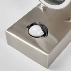 Lindby utendørs vegglampe Eyrin, høyde 22 cm, stål, sensor| Vegglamper Med Sensor|Utebelysning Med Sensor