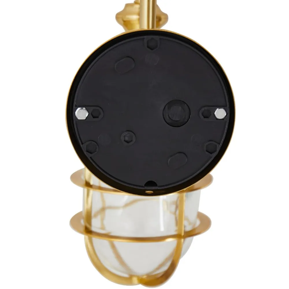 Lindby utendørs vegglampe Adalie, messingfarget, stål| Terrassebelysning