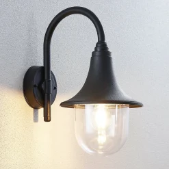 Lindby utendørs vegglampe Nalevi, 41 cm, saltvannsresistent, E27, IP44