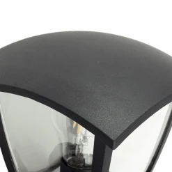 Lindby utendørs vegglampe Isidoro, svart, lykt, plast Outlet