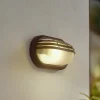 Lindby utendørs vegglampe Adita, svart, ABS, høyde 16,3 cm Clearance