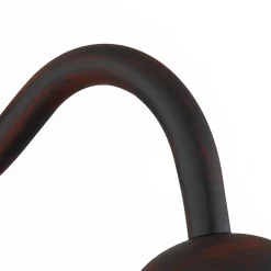 Lindby utendørs vegglampe Filip, rustbrun, 30 cm, E27, IP44 Best