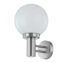 Lindby utendørs vegglampe Nada, stål, glass, 32 cm høy, E27 Online