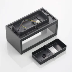 Lindby utendørs vegglampe Peldar, klar, 1 lyskilde, 26 cm, metall Hot