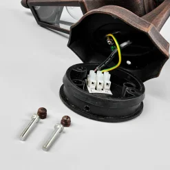 Lindby utendørs vegglampe Lamina, fatning, lykt, E27 Best