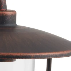 Lindby utendørs vegglampe Satish, kobberfarget, jern, 32 cm| Vegglamper Utendørs