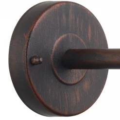 Lindby utendørs vegglampe Satish, kobberfarget, jern, 32 cm| Vegglamper Utendørs