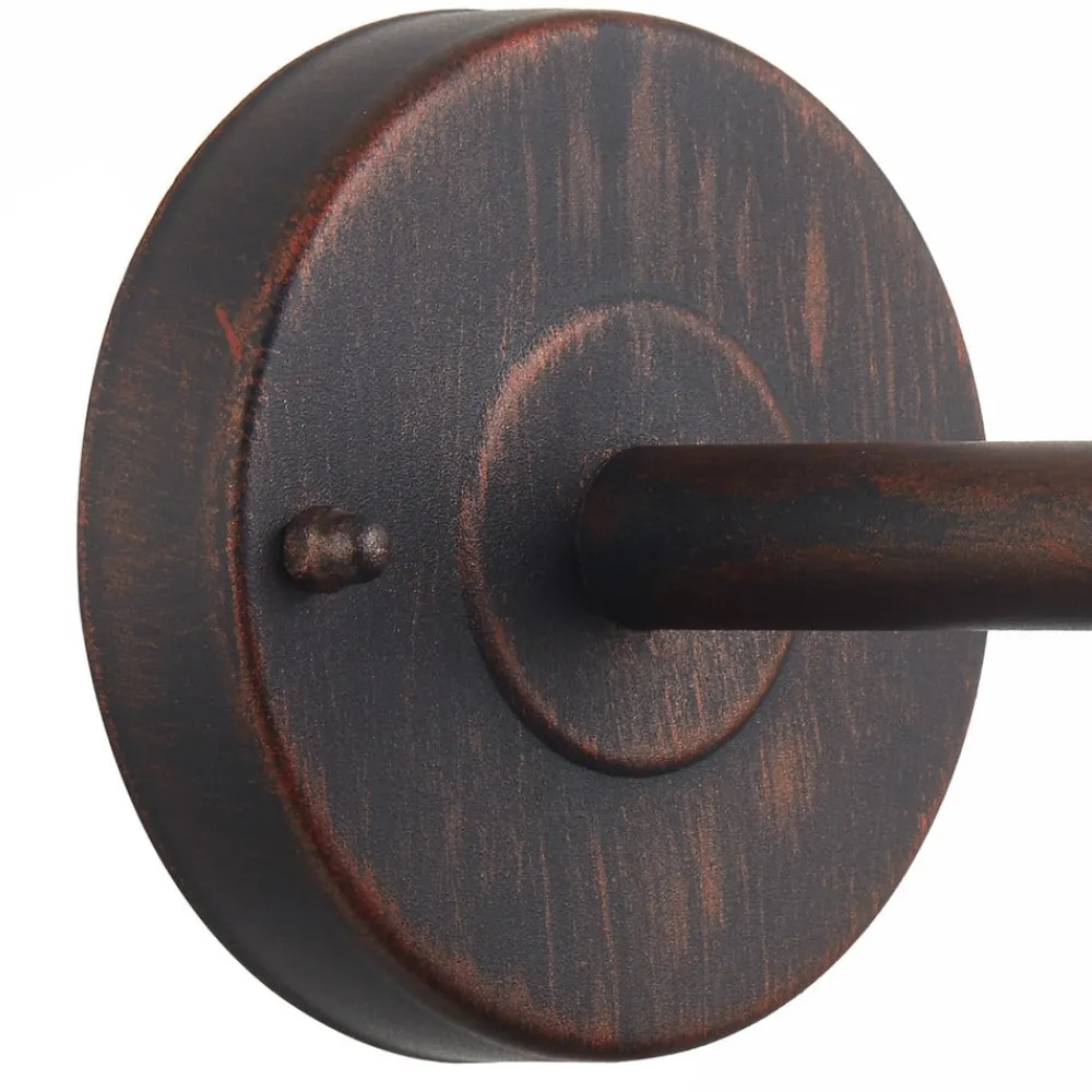 Lindby utendørs vegglampe Satish, kobberfarget, jern, 32 cm| Vegglamper Utendørs