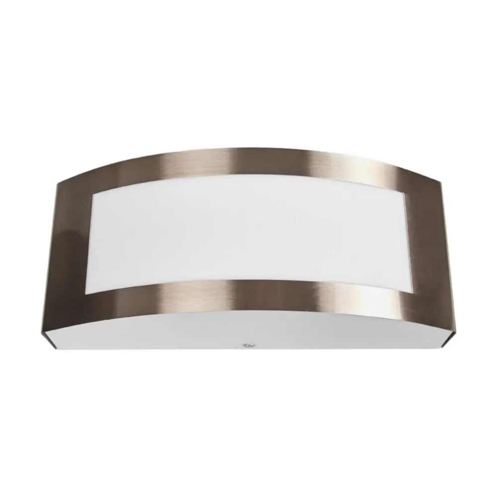 Lindby utendørs vegglampe Raja, 25 cm bred, stål, IP44, E27| Terrassebelysning|Vegglamper Utendørs