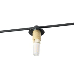 Lindby Valisa taklampe, svart, 5-lamper Online