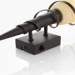 Lindby vegglampe Anouk, høyde 44 cm, glass, metall, fakkellampe Hot