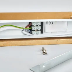 Lindby vegglampe Emina, gull, gips, 36 cm, E14| Design- Og Hotellbelysning