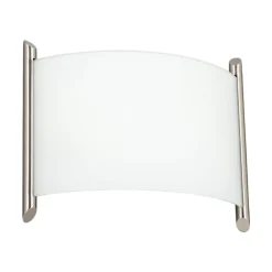 Lindby vegglampe Filippa, 31 cm, nikkel, glass, E27 Outlet