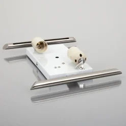 Lindby vegglampe Filippa, 31 cm, nikkel, glass, E27 Outlet