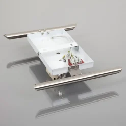 Lindby vegglampe Filippa, 31 cm, nikkel, glass, E27 Outlet