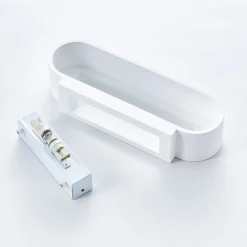 Lindby vegglampe Fioni, hvit, gips, G9, 6,5 cm, lakkerbar Best