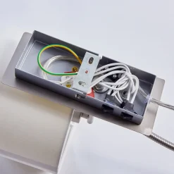 Lindby vegglampe Florens, nikkel, LED-leselampe, 23,5 cm Online