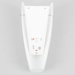 Lindby vegglampe Hermine, hvit, glass, høyde 30 cm, E27 Clearance