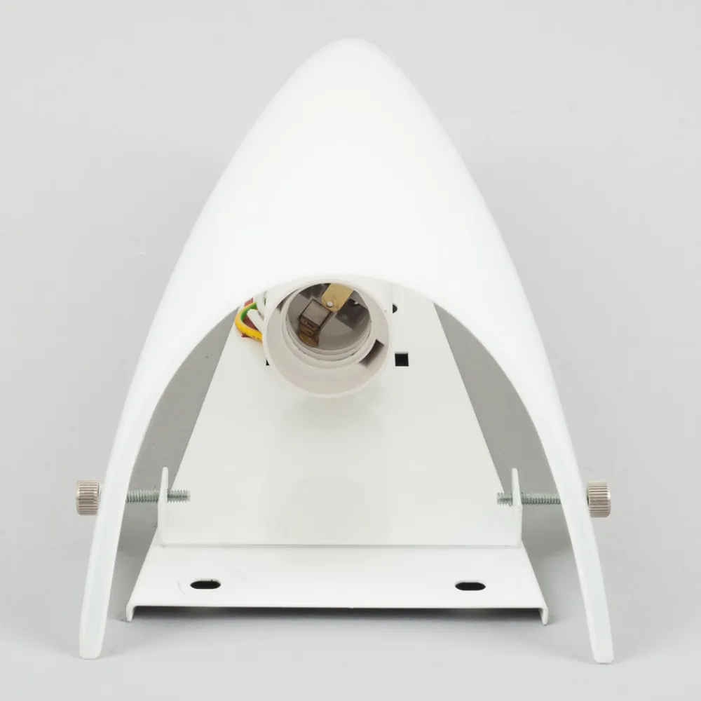 Lindby vegglampe Hermine, hvit, glass, høyde 30 cm, E27 Clearance