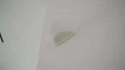 Lindby vegglampe Jimmy, hvit, gips, halvsirkelformet, 24 cm, E14| Design- Og Hotellbelysning