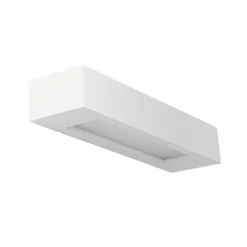 Lindby vegglampe Matteo, hvit, gips, 36 cm, E14, lakkerbar Sale