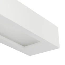 Lindby vegglampe Matteo, hvit, gips, 36 cm, E14, lakkerbar Sale