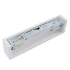 Lindby vegglampe Matteo, hvit, gips, 36 cm, E14, lakkerbar Sale