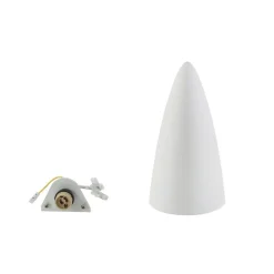 Lindby vegglampe Pascali, høyde 42 cm, hvit, gips Outlet