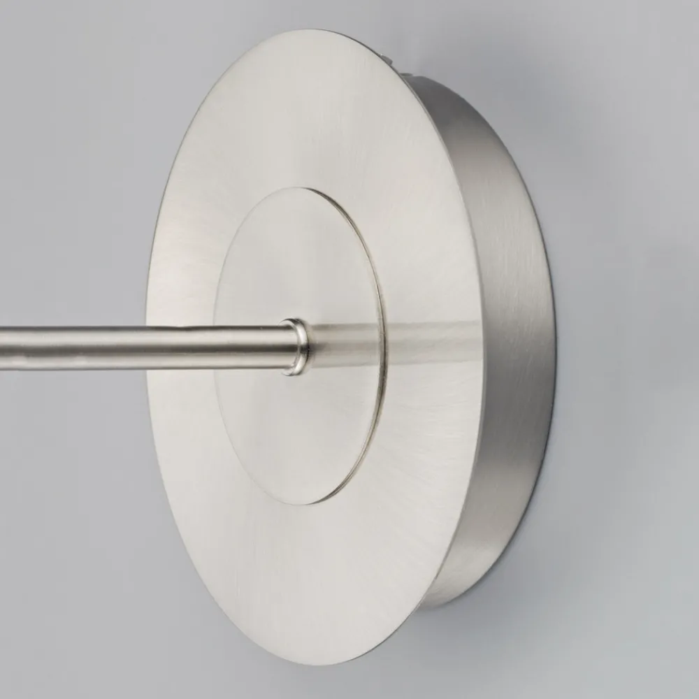 Lindby vegglampe Pola, 30 cm, nikkel, uttrekkbar, tekstil Online