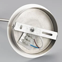 Lindby vegglampe Pola, 30 cm, nikkel, uttrekkbar, tekstil Online