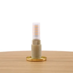 Lindby vegglampe Zain, trefarge/hvit, glass, Ø 33 cm, G9 Best