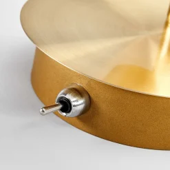 Lindby veggspot Elaina, messingfarget, glass, 14 cm høy, E14| Design- Og Hotellbelysning|Vegglamper