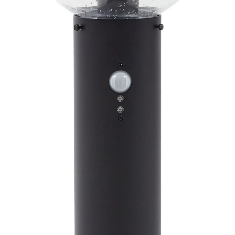 Lindby veilampe Dangan, klar, 90 cm, glass, sensor| Gatebelysning Med Sensor|Utebelysning Med Sensor