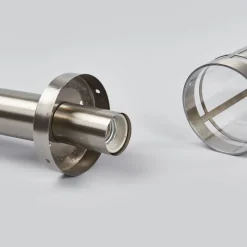 Lindby veilampe Djori, 80 cm, aluminiumsfarget, stål, E27| Sokkellamper|Gatebelysning, Pullert Belysning