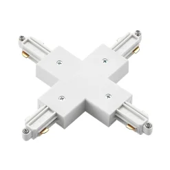 Lindby X-connector Linaro, hvit, 1-fase system| Skinnesystem