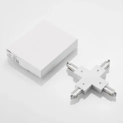 Lindby X-connector Linaro, hvit, 1-fase system| Skinnesystem