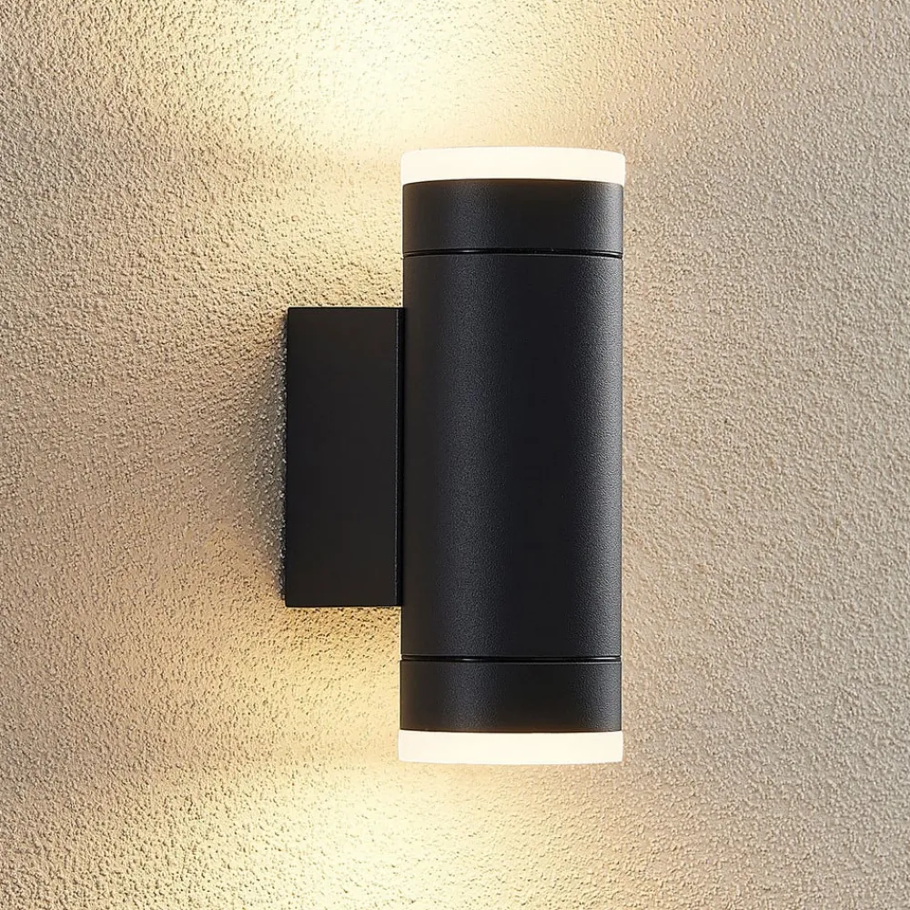 Lindby Yelina utendørs vegglampe fatning oppe/nede| Vegglamper Utendørs