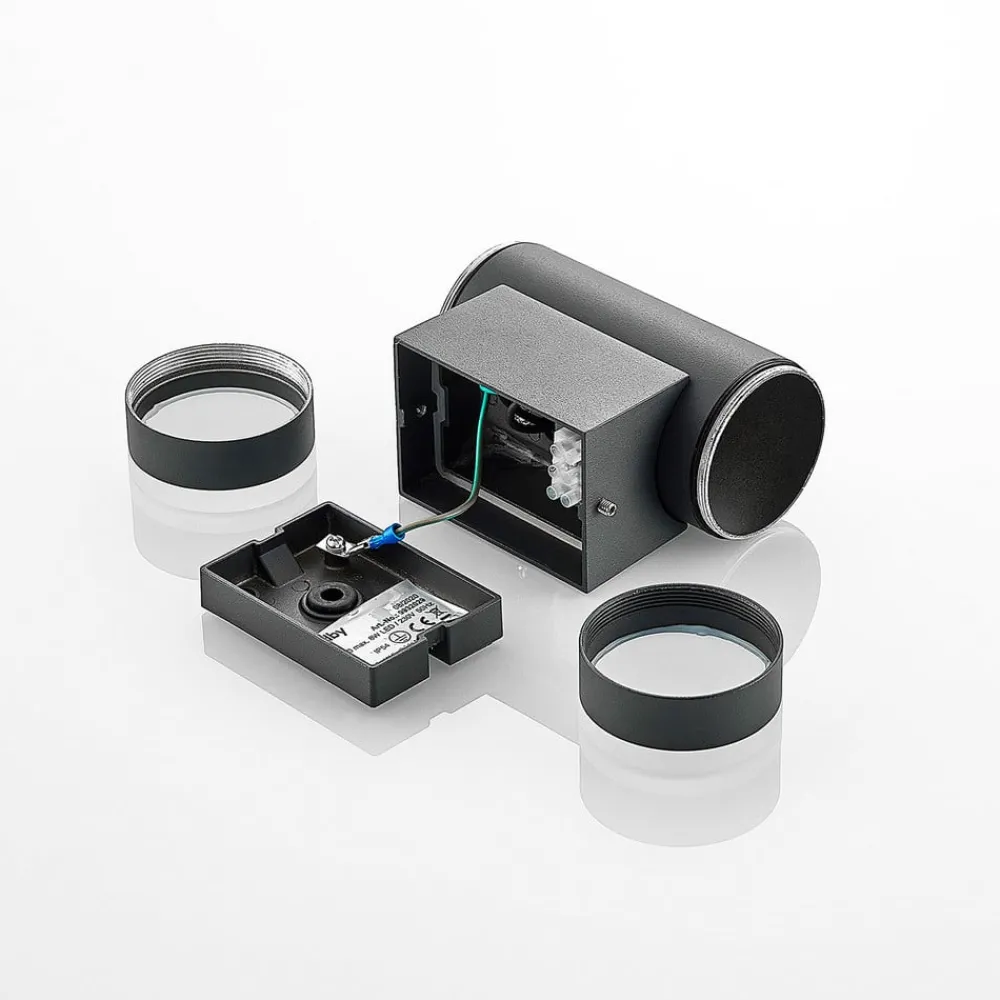 Lindby Yelina utendørs vegglampe fatning oppe/nede| Vegglamper Utendørs