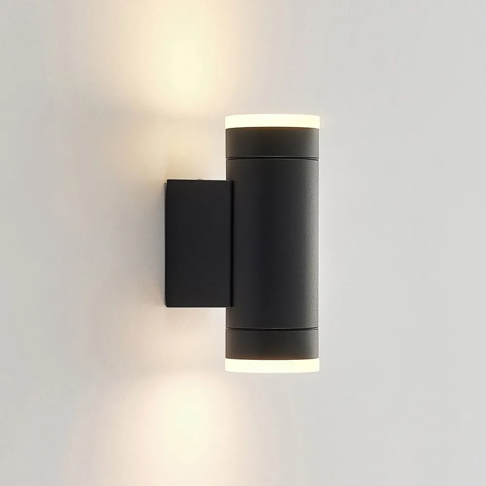 Lindby Yelina utendørs vegglampe fatning oppe/nede| Vegglamper Utendørs