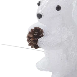 Lindby Yuki LED-dekofigur, plast, ekorn| Julebelysning|Dekorasjonsbelysning