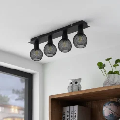 Lindby Zerda taklampe, gitter, 4 lyskilder| Spotter I Tak