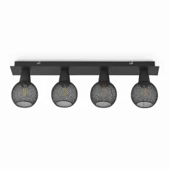 Lindby Zerda taklampe, gitter, 4 lyskilder| Spotter I Tak