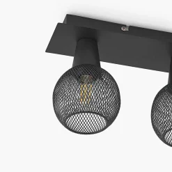 Lindby Zerda taklampe, gitter, 4 lyskilder| Spotter I Tak