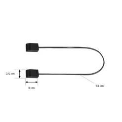 Lindby -kontakt Lumaro, kabellengde 54 cm, svart, PVC New