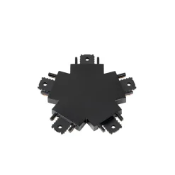 Lindby -kontakt Lumaro, 5-veis, svart, plast| Skinnesystem