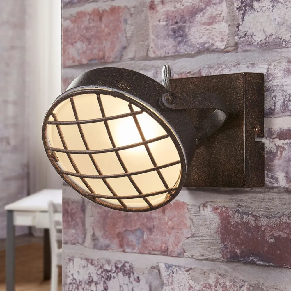 Lindby -spotlight Tamin, rustfarget, 1-lampe, glass, G9| Led-Innendørs|Spotter I Tak