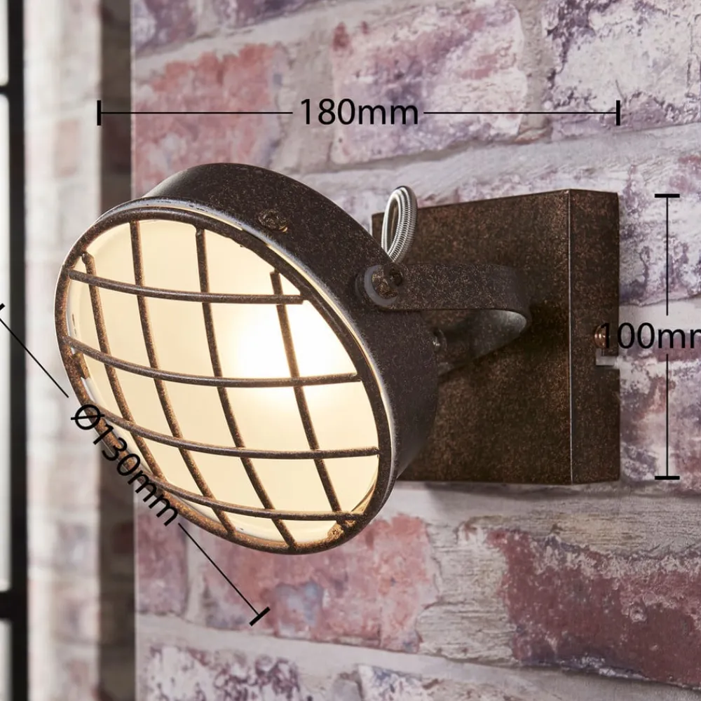 Lindby -spotlight Tamin, rustfarget, 1-lampe, glass, G9| Led-Innendørs|Spotter I Tak