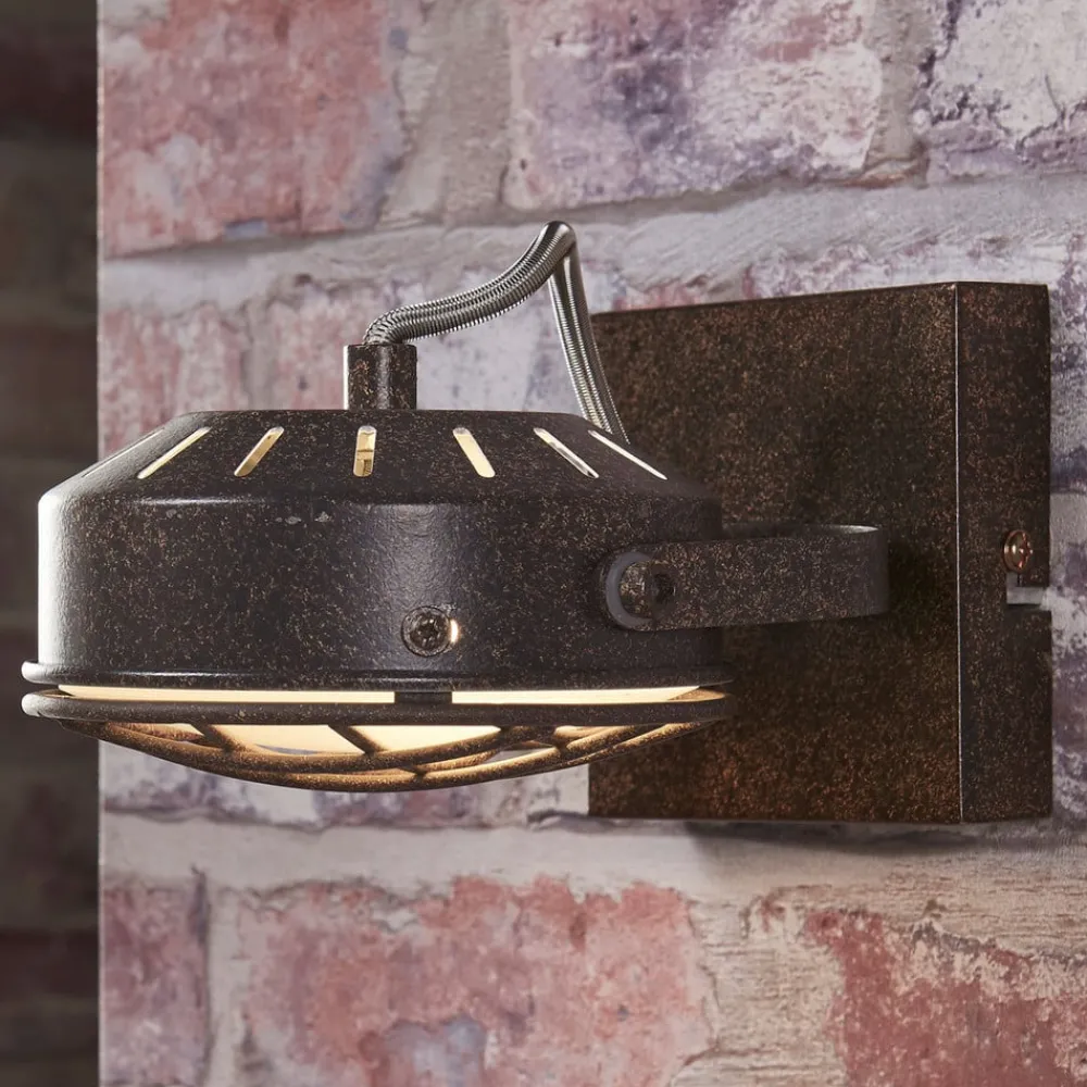 Lindby -spotlight Tamin, rustfarget, 1-lampe, glass, G9| Led-Innendørs|Spotter I Tak